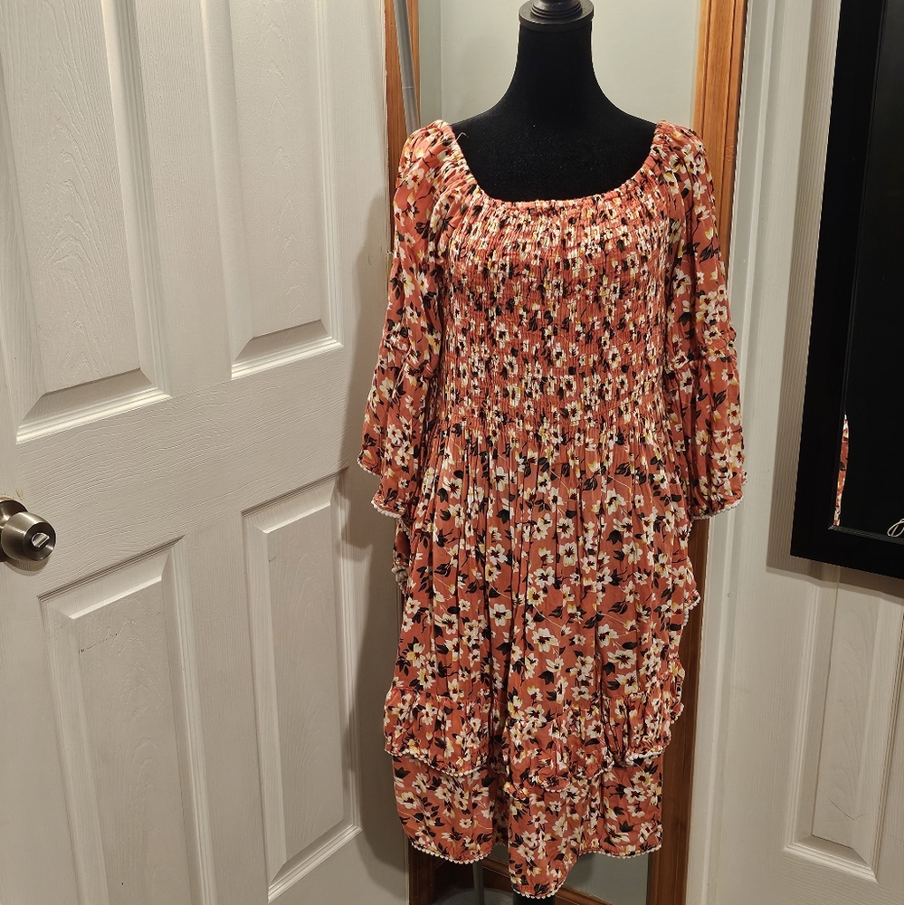 Tropical Floral Print Women's Dress